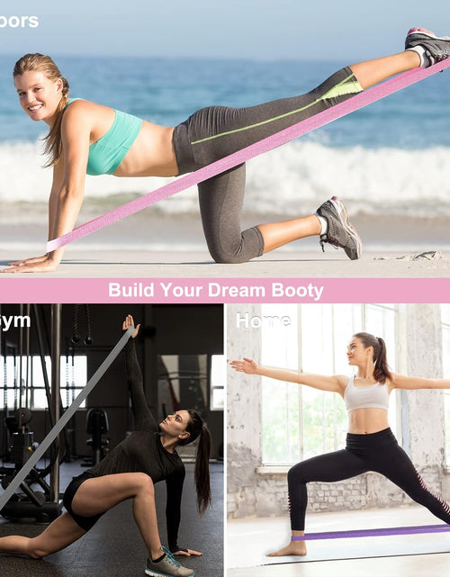 Load image into Gallery viewer, Fabric Long Resistance Bands - Pull up Bands Pull up Assistance Bands Long Workout Bands with Handles, Exercise Bands for Working Out