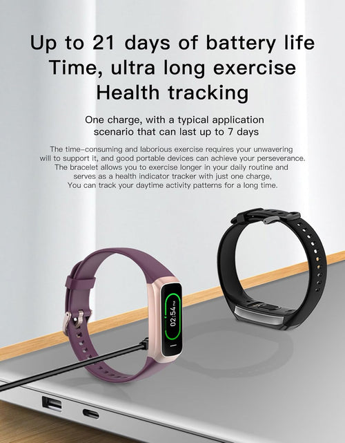 Load image into Gallery viewer, Keep Health Fitness Trackers for Women Men, Amoled Fitness Tracker for Android&Ios, Alarm Stopwatch Fitness Tracker with Blood Pressure Monitor, Calories Burned IP68 Waterproof Fitness Step Tracker