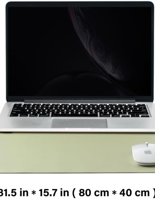 Load image into Gallery viewer, Cork Desk Mat - Dual-Sided Desk Pad for Office and Home - Desk Organization and Accessories - Ideal for Large Mouse Pad and Desk Mats on Top of Desks(Light Green,31.5"X 15.7")