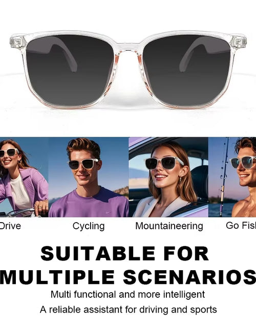 Load image into Gallery viewer, SoundSight Smart Glasses – Bluetooth Sunglasses with Built-In Earphones, UV400 Polarized Lenses & Hands-Free Calling