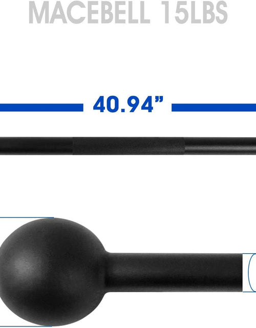 Load image into Gallery viewer, Steel Mace Bell for Strength Training - Support Full Body, Muscles, Shoulder, Grips & Forearms Workouts to Rehabilitation, Stretching 5, 7, 10, 15, 20, 25, 30Lb for Woman & Man