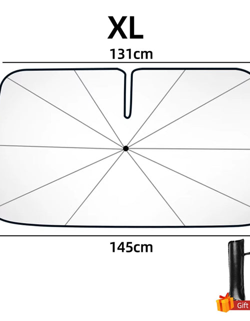 Load image into Gallery viewer, Newest Car Windshield Sunshade Umbrella with 360°Rotation Bendable Handle Front Window Sun Shade UV Protection Heat Insulation