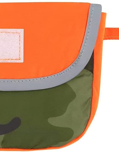 Load image into Gallery viewer, Reversible Dog Raincoat Hooded Slicker Poncho Rain Coat Jacket for Small Medium Large Dogs Camo Orange - L