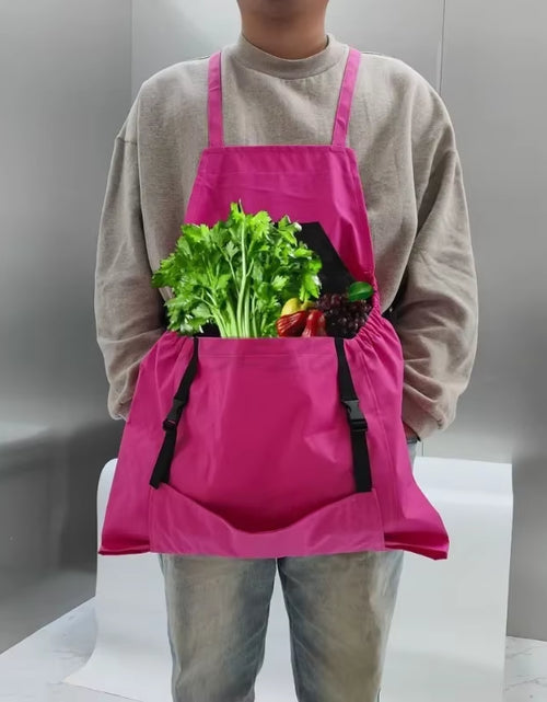 Load image into Gallery viewer, HarvestMate Outdoor Apron – Large Pocket Gardening Apron Backpack for Efficient Harvesting & Tool Storage