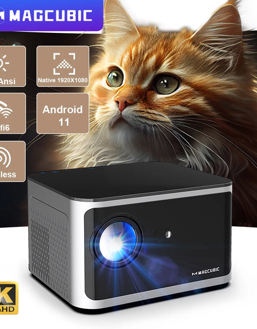 Load image into Gallery viewer, Android 11 4K Smart Projector 580ANSI 1920*1080P Full HD Wifi6 BT5.0 Allwinner H713 Voice Control Home Cinema Theater