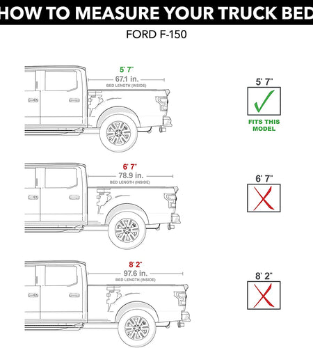 BAK Bakflip MX4 Hard Folding Truck Bed Tonneau Cover | 448339 | Fits 2021-2022 Ford F-150 5' 7" Bed (67.1")