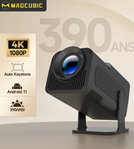 HY320 Android11 4K HD Projector Wifi6 Allwinner H713 390ANSI BT5.0 1920*1080P Outdoor Portable Projetor Upgrated HY300
