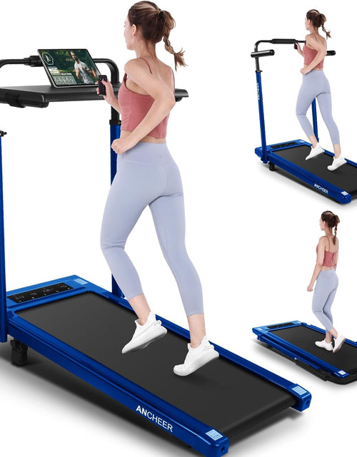 Load image into Gallery viewer, Walking Pad 2.5HP under Desk Treadmill 300Lbs Weight Capacity with Remote Control, Compact Electric Treadmill for Home/Gym/Office with LED Screen, Ultra-Quiet/Installation-Free
