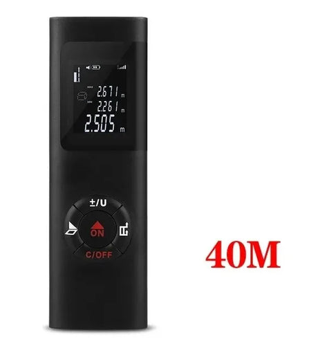 SmartMeasure 40M/60M Mini Laser Distance Meter – USB Rechargeable Handheld Rangefinder for Accurate Measurements