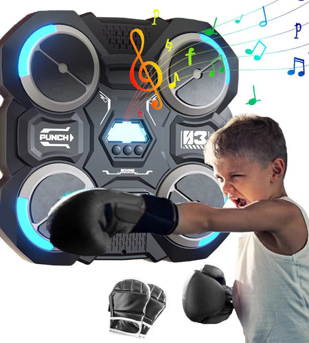 Music Boxing Machine Bluetooth-Compatible Music Boxing Machine Children'S Music Boxing Machine Smart Boxing Machine Wall Mounted